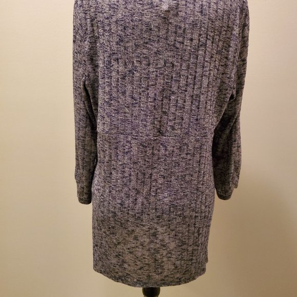 Heathered Navy Tunic Sweater - Picture 3 of 5